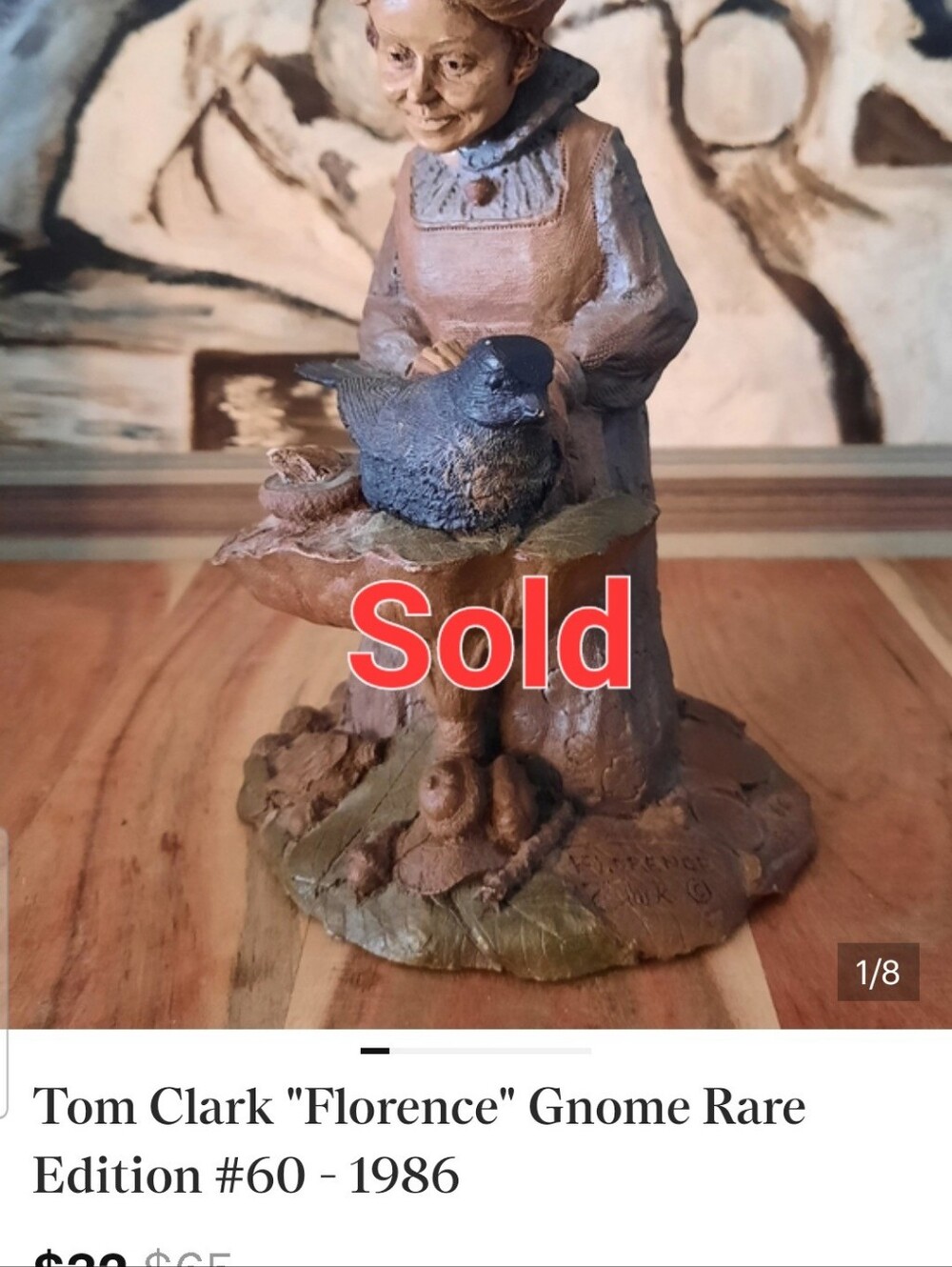Tom Clark "Florence" Gnome Rare Edition #60 - 1986